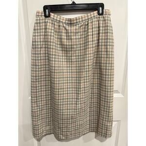 VTG Pendleton Skirt Sz 14 Vintage Virgin Wool Plaid Fully Lined A-line Academia
